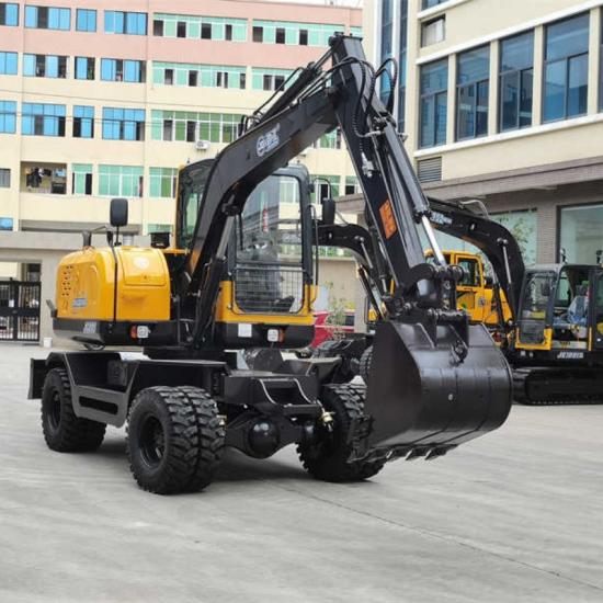 Jing Gong 85S hydraulic wheel excavator